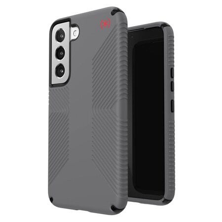 Speck Presidio Grip 2 Case For Samsung Galaxy S22, Graphite Grey And Black 144238-9133